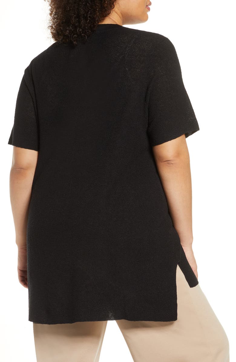 Eileen Fisher Organic Linen Blend Tunic Sweater, Alternate, color,