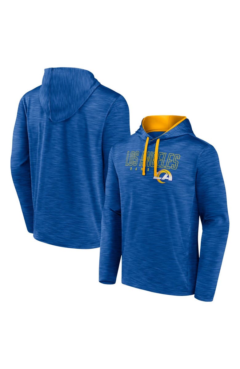 FANATICS Men's Fanatics Branded Heather Royal Los Angeles Rams Hook and Ladder Pullover Hoodie, Alternate, color, Heather Royal