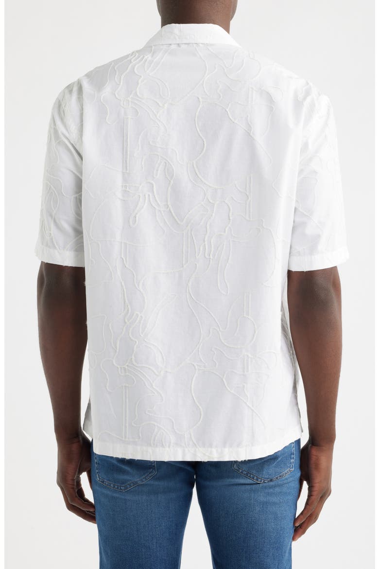 C-Lars Relaxed Fit Camp Shirt, Alternate, color, WHITE