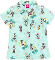 Disney Minnie Mouse Short Sleeve Button Down Shirt