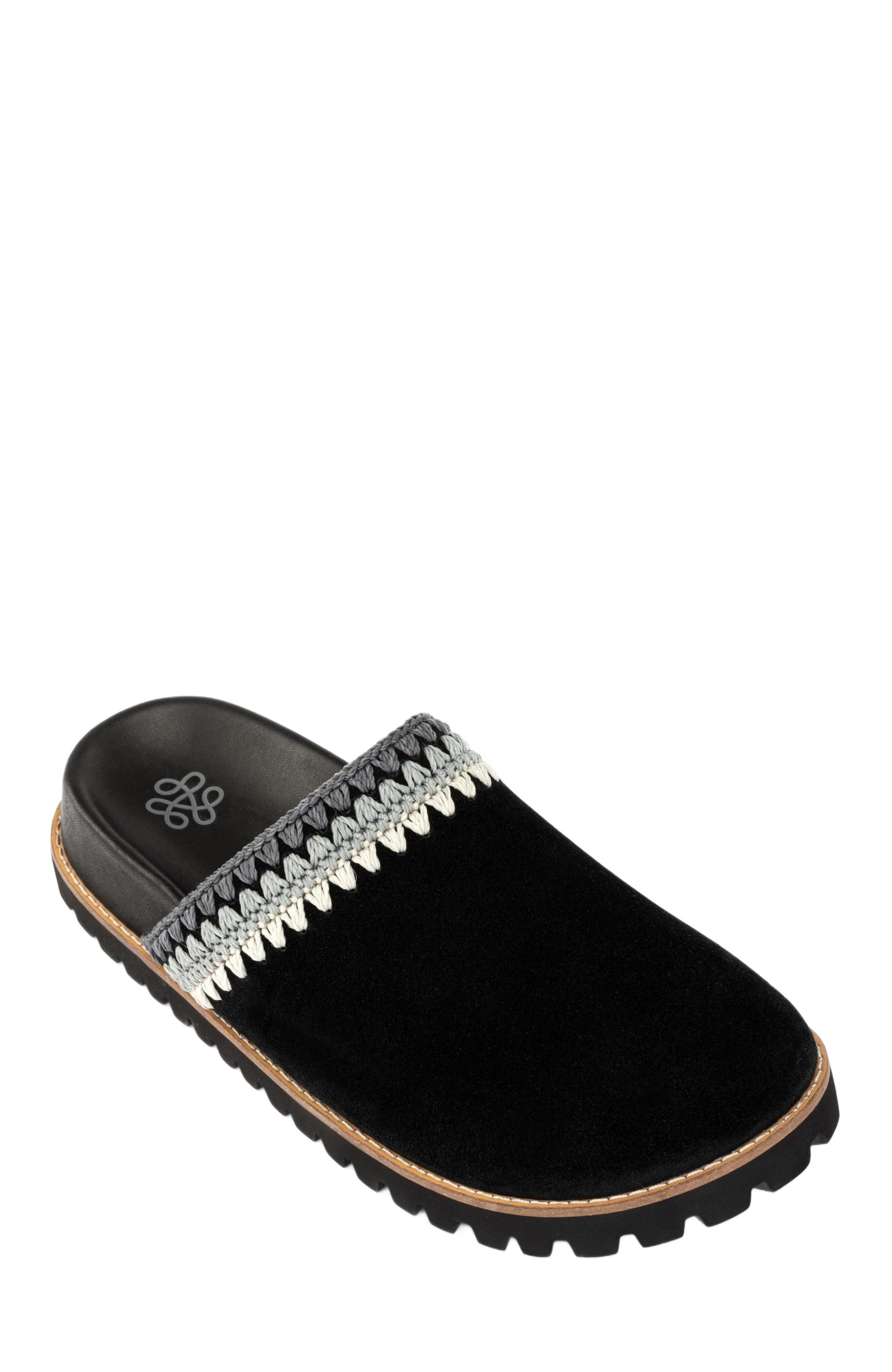 The Sak Bolinas Lug Sole Clog, Alternate, color, Black Seminyak