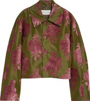 Dries Van Noten Vondel Floral Fil Coupé Satin Jacket