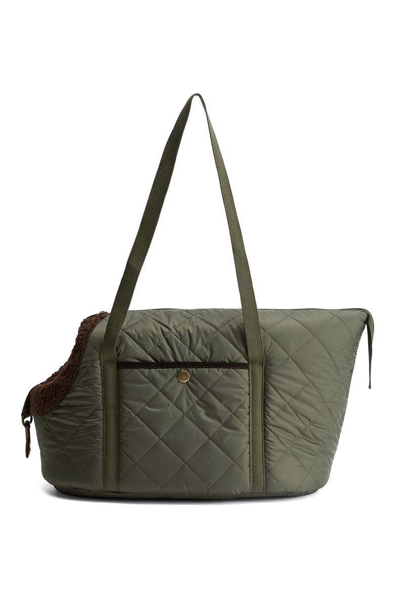 Quilted Pet Carrier, Main, color, OLIVE