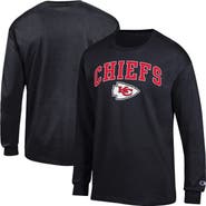 Champion Men's Champion Black Kansas City Chiefs Arch Over Logo Long Sleeve T-Shirt