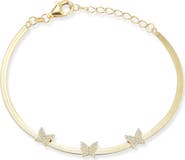 SPHERA MILANO Cubic Zirconia Butterfly Bracelet