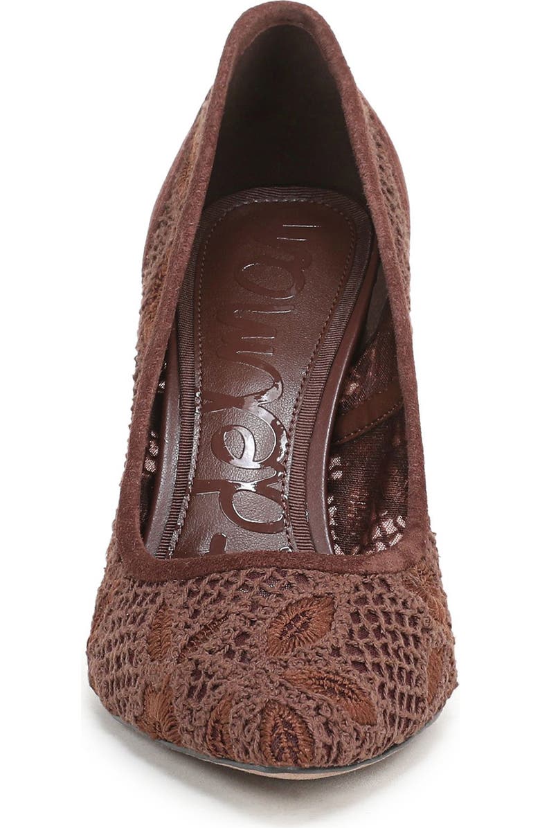 Sam Edelman Hazel Mesh Pointed Toe Pump, Alternate, color, Ande Brown