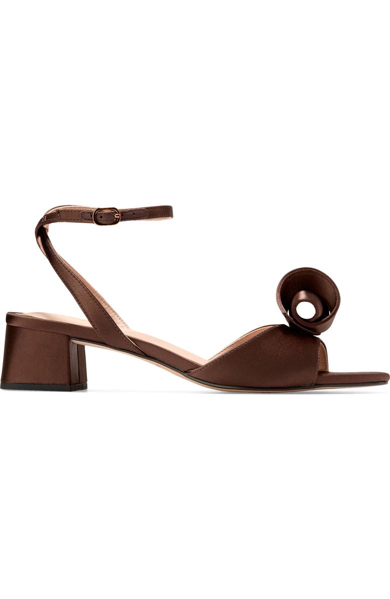 Cole Haan Fanya Florette Sandal, Alternate, color, Chocolate Satin