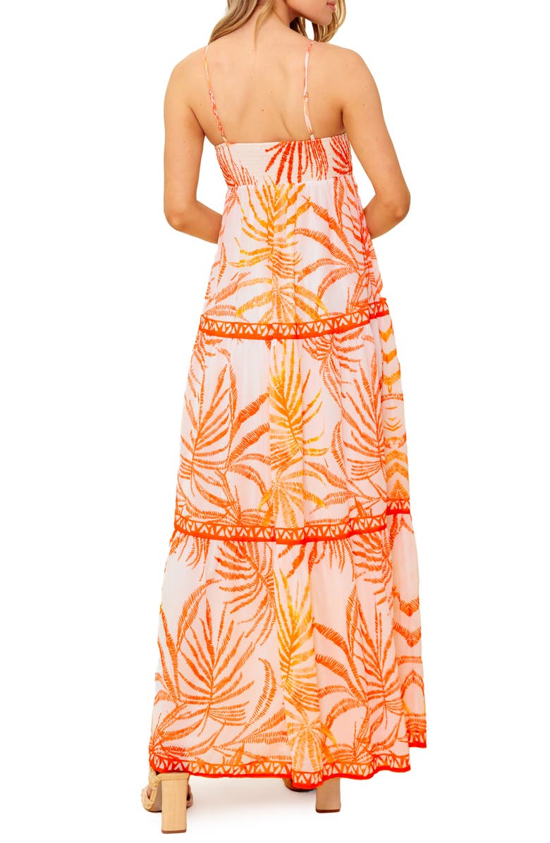 FLYING TOMATO Empire Waist Maxi Dress, Alternate, color, White Tomato