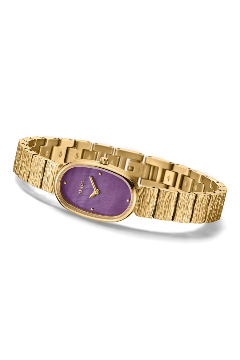 Jane Revival Bracelet Watch, 18mm, Alternate, color, 18K GOLD-PURPLE