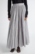 TOTEME Semisheer Plissé Maxi Skirt