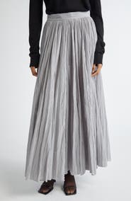 TOTEME Semisheer Plissé Maxi Skirt