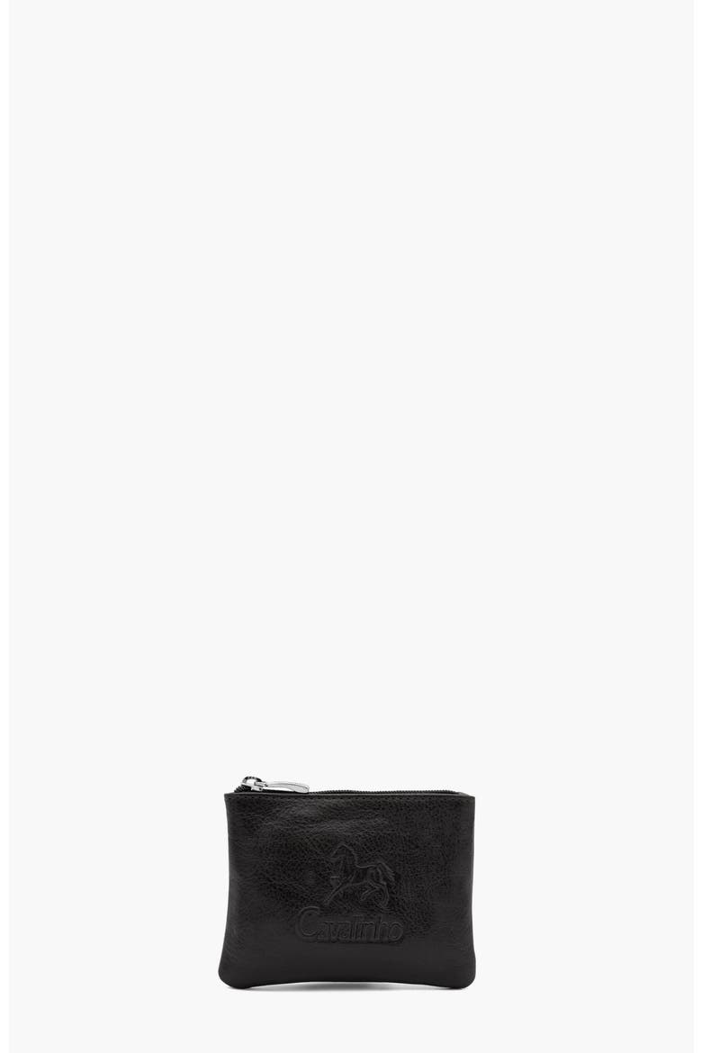 Gentleman Leather Card Holder with Coin Purse 547, Main, color, Black