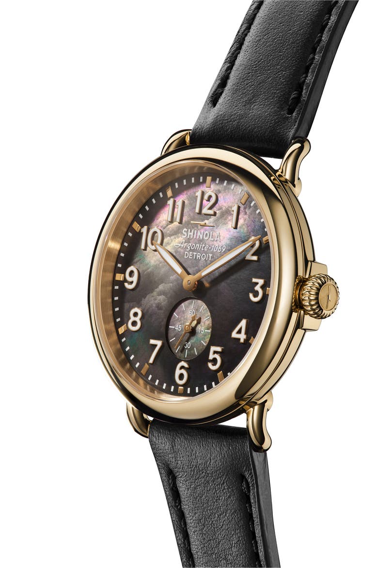 Runwell Sub Second Bracelet Watch, 41mm, Alternate, color, BLACKMOP