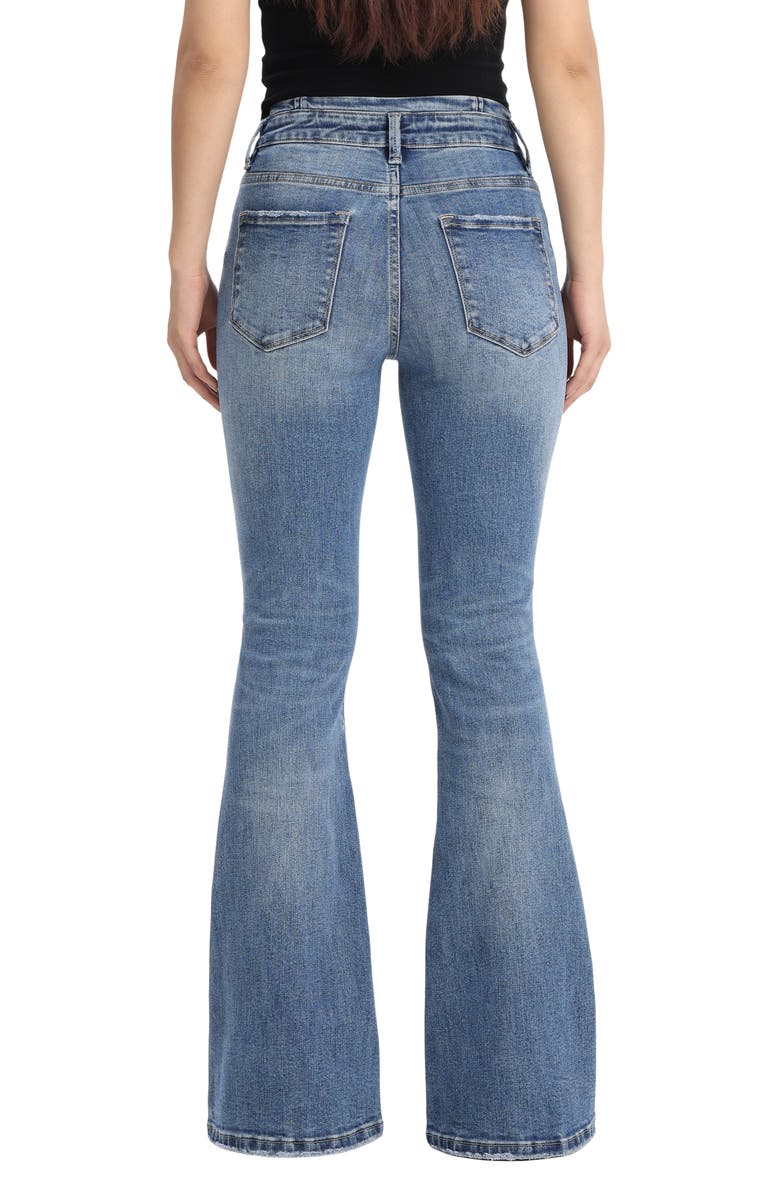 Bayeas High Waist Flare Jeans, Alternate, color, Vintage Aqua