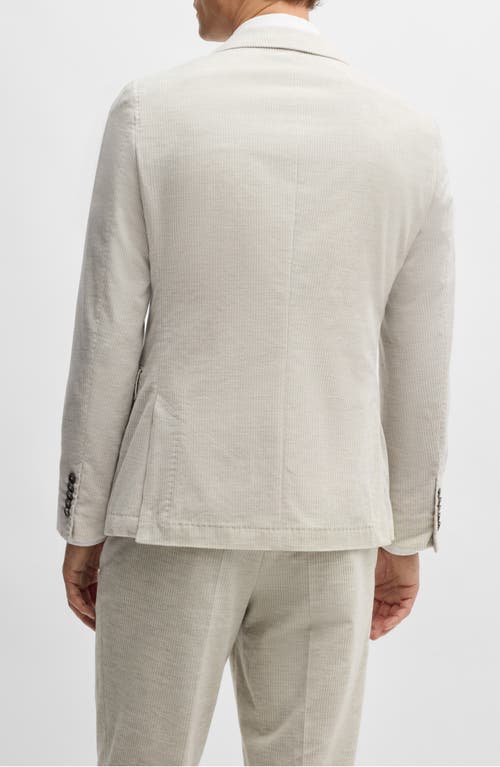 Hugo Boss Boss Camel Heston Double Breasted Cotton & Cashmere Sport Coat In Natural