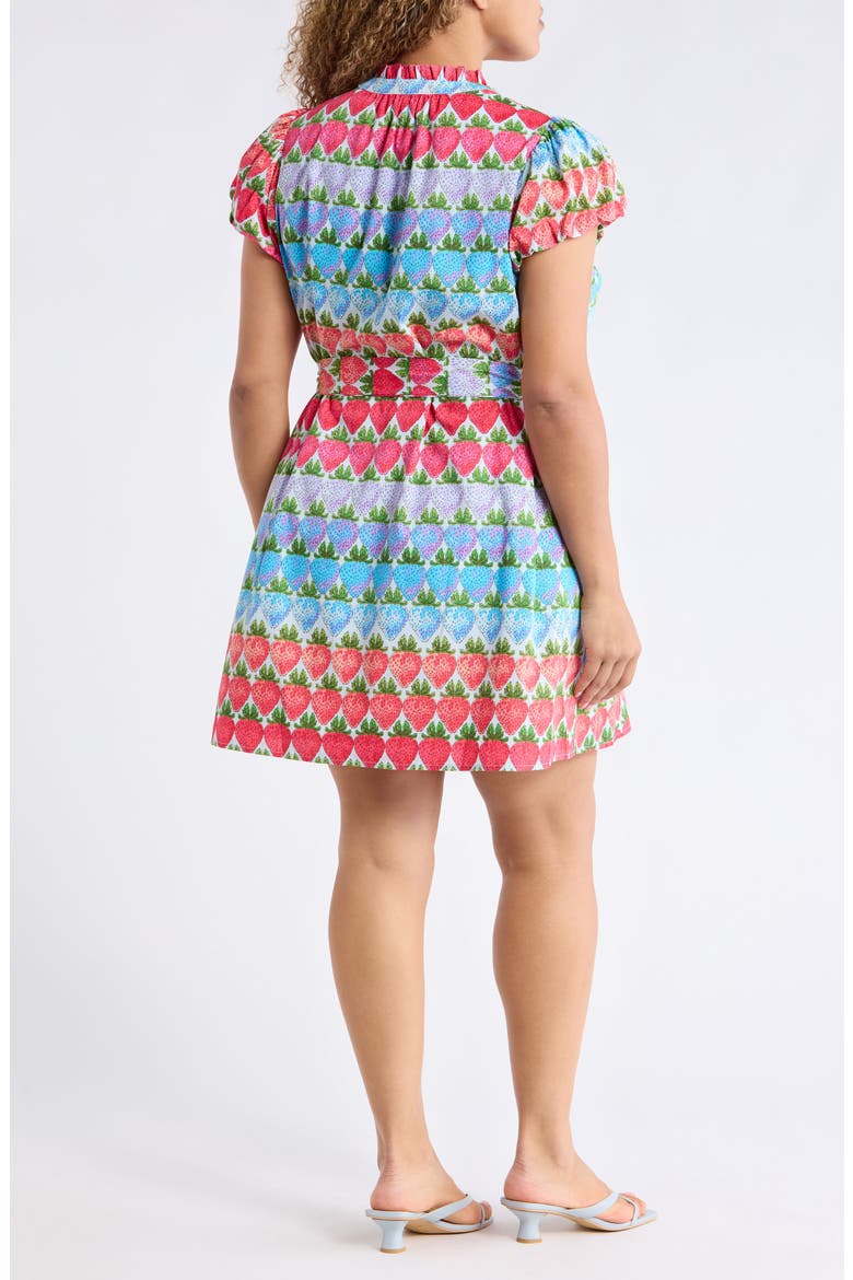 Pansie Floral Orela Shift Minidress, Alternate, color, PURPLE MULTI