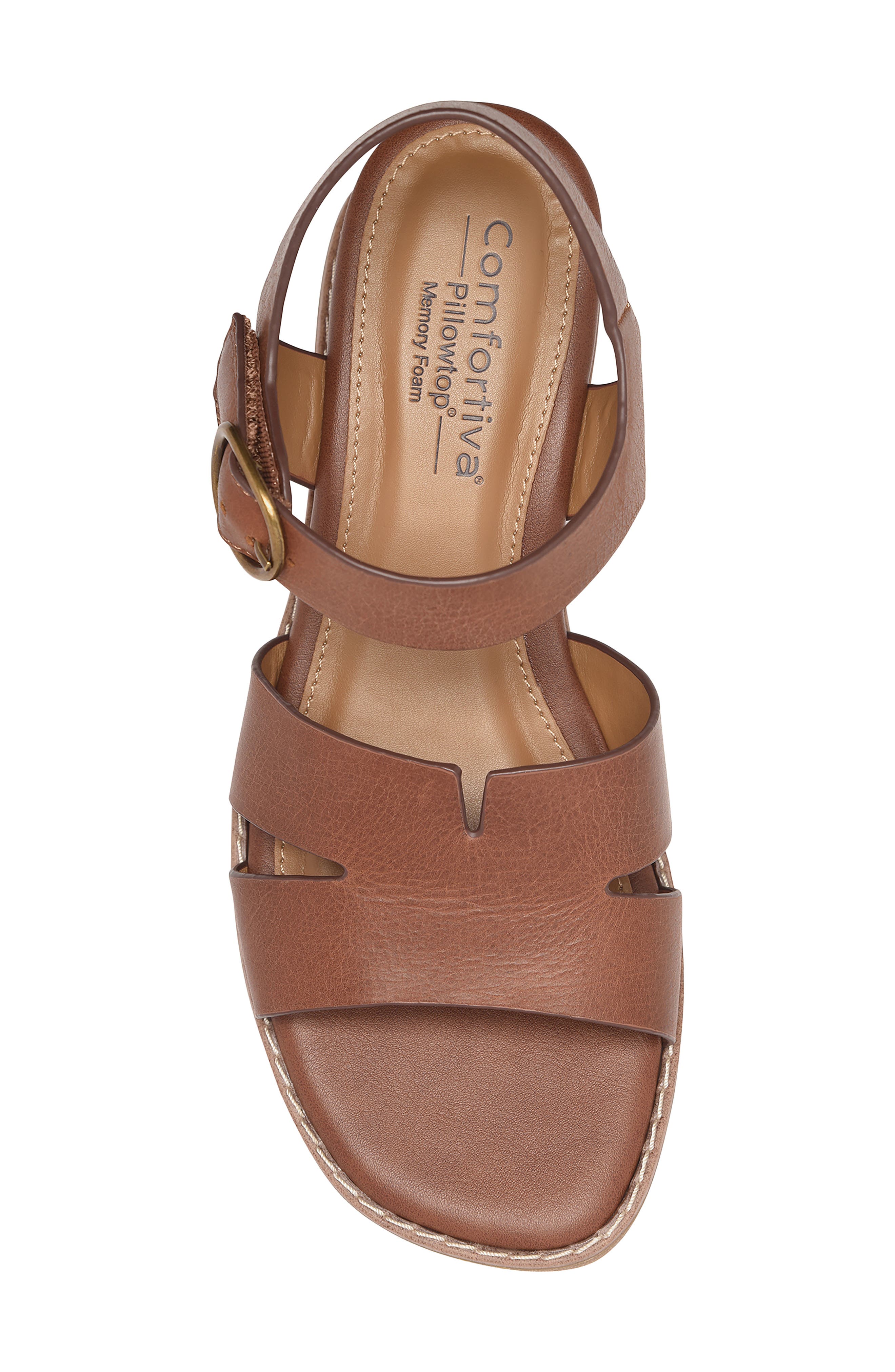 Maira Slingback Wedge Sandal, Alternate, color, GOLDEN BROWN