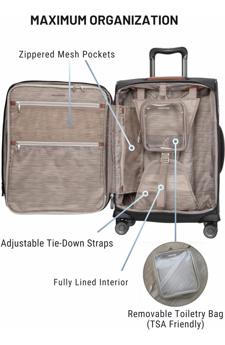 Ricardo Beverly Hills Montecito 3.0 Softside Expandable Luggage, 21" Carry-on, Alternate, color, Graphite