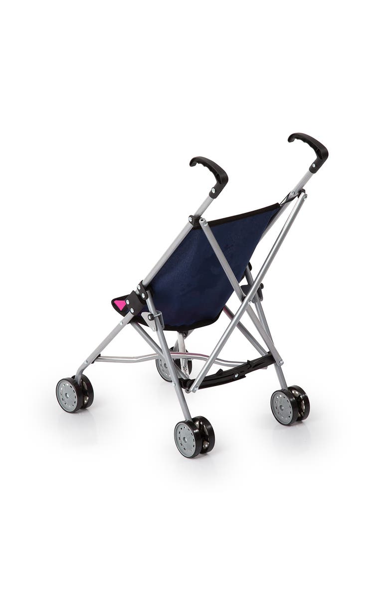 Bayer Design Toy Foldable Umbrella Doll Stroller, Dolls Up To 18 Inches, Alternate, color, Blue