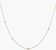 MEJURI Multi Station Round Diamond Necklace