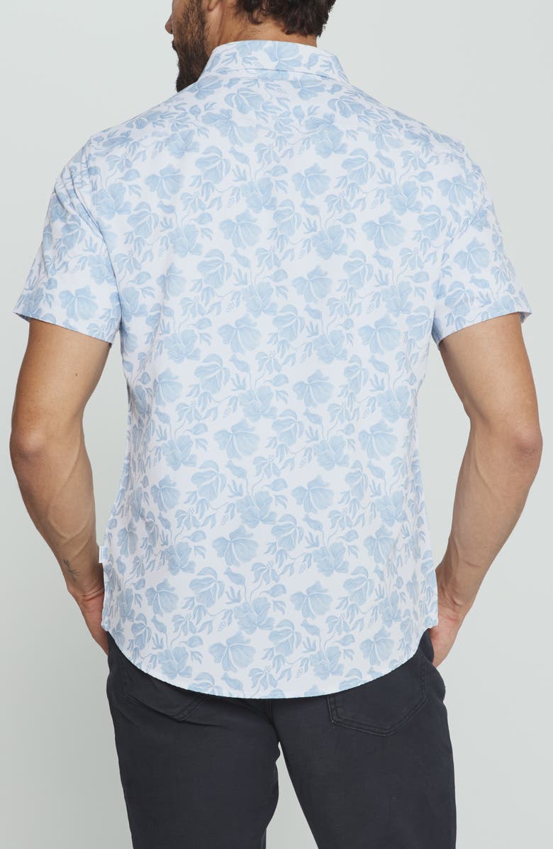 7 Diamonds Lucien Floral Short Sleeve Button-Up Shirt, Alternate, color, 