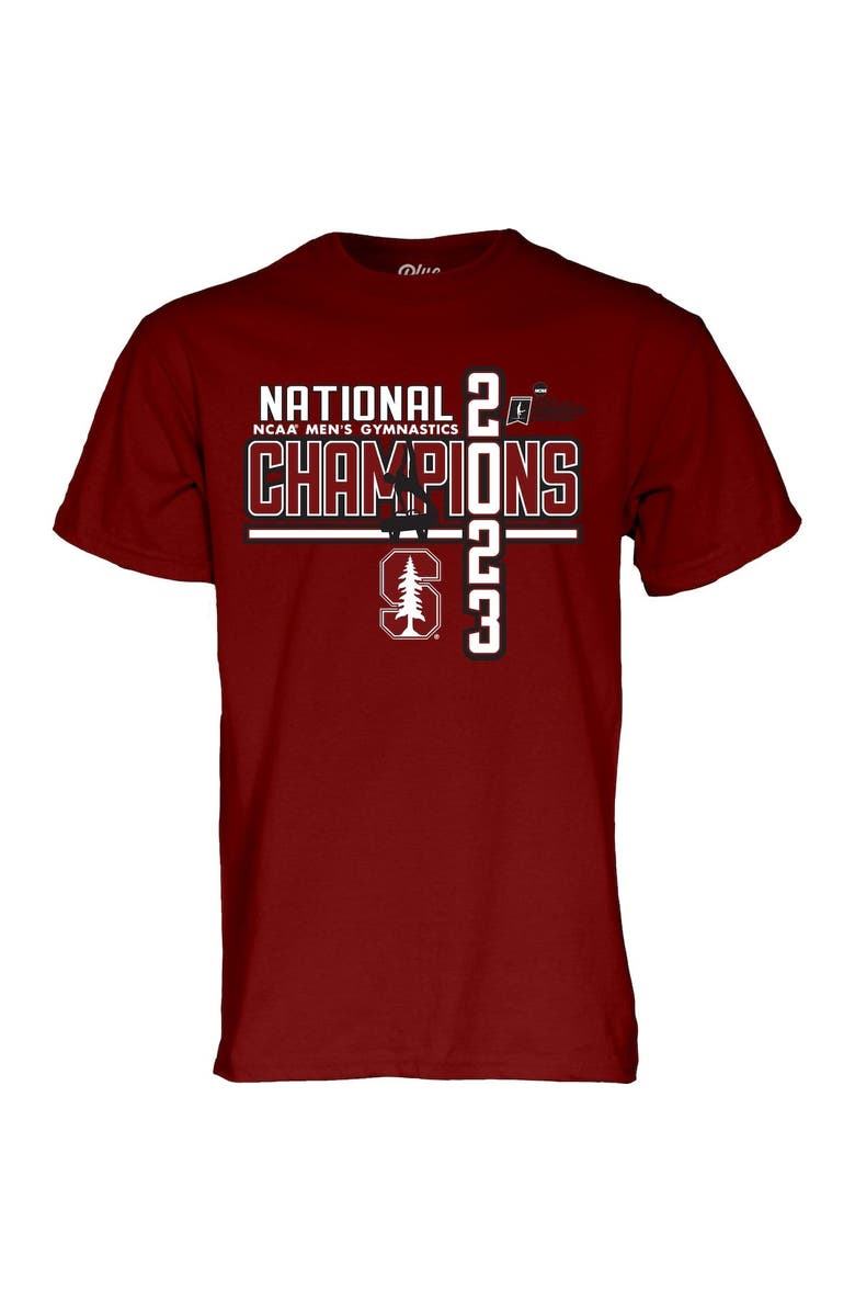 BLUE 84 Men's Blue 84 Cardinal Stanford Cardinal 2023 NCAA Men's Gymnastics National Champions T-Shirt, Alternate, color, 