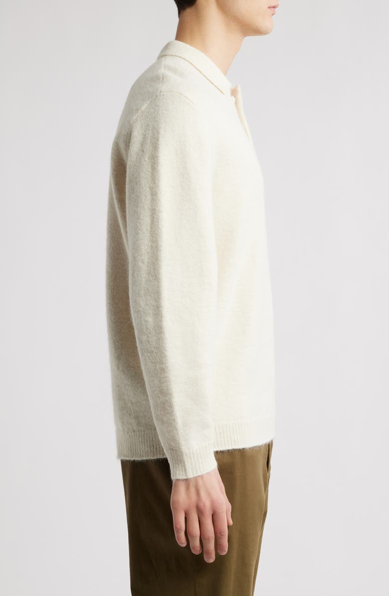 Percival Rugby Alpaca Blend Polo Sweater, Alternate, color,