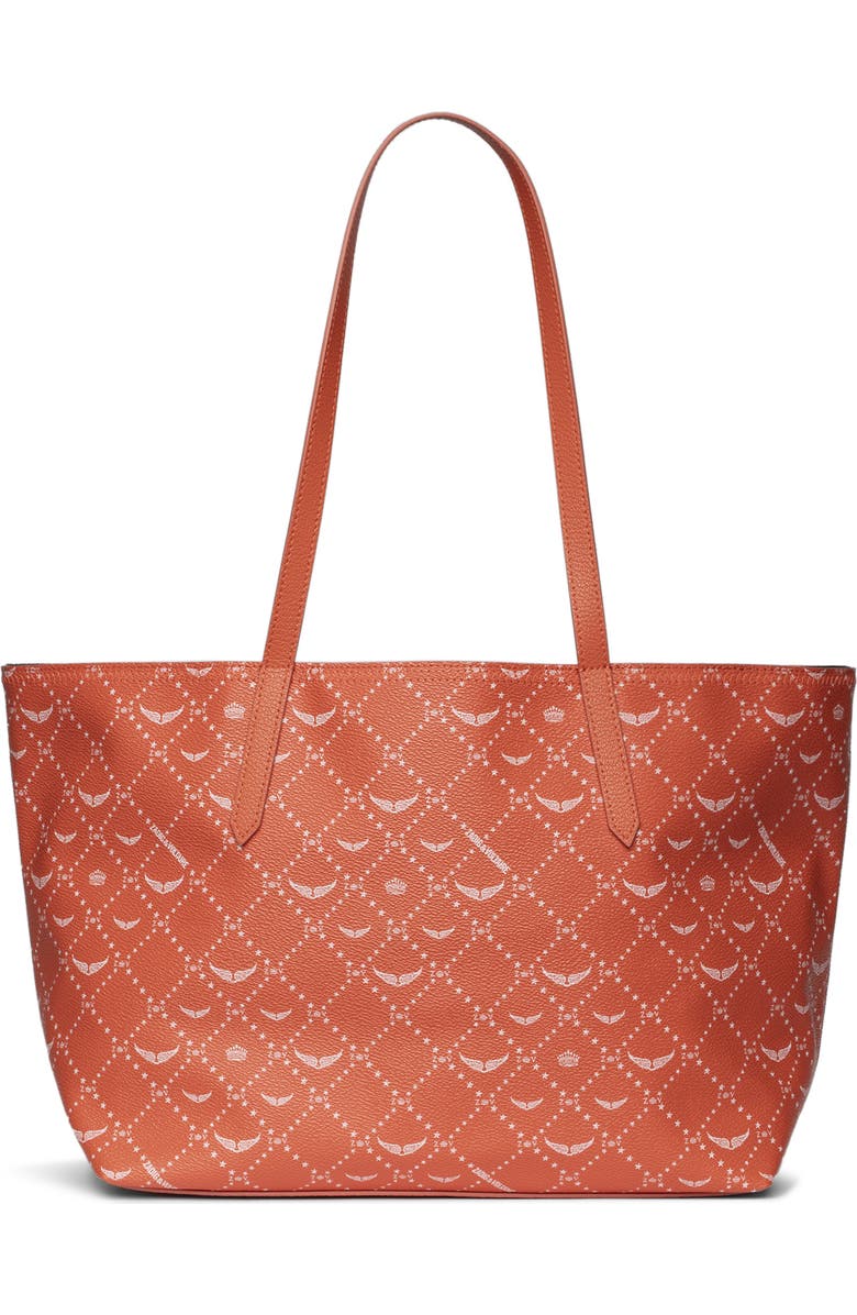 Zadig & Voltaire Z Monogram Shopper Tote Bag, Alternate, color, Flame