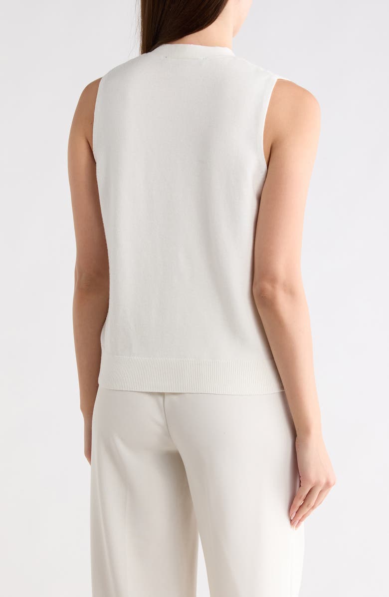French Connection Cozy Sleeveless Cardigan, Alternate, color, Winter White