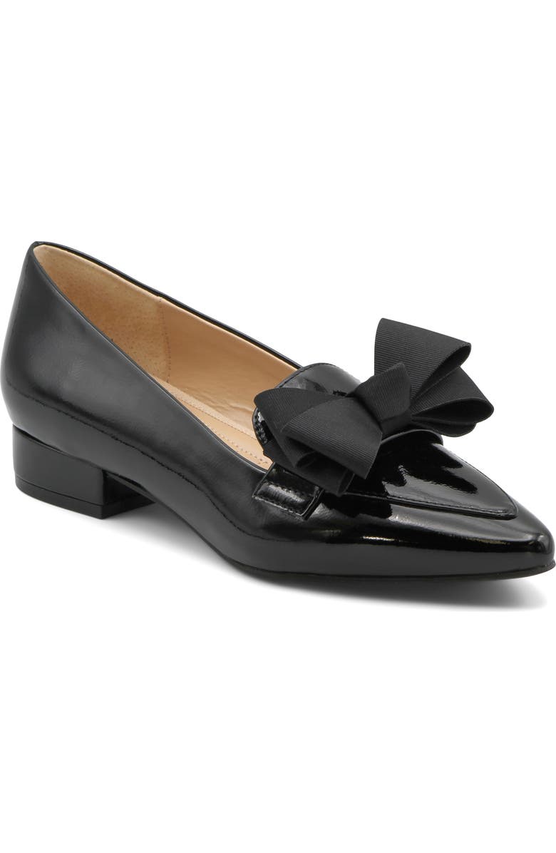 Adrienne Vittadini Pasteur Bow Pump, Main, color, Black Patent