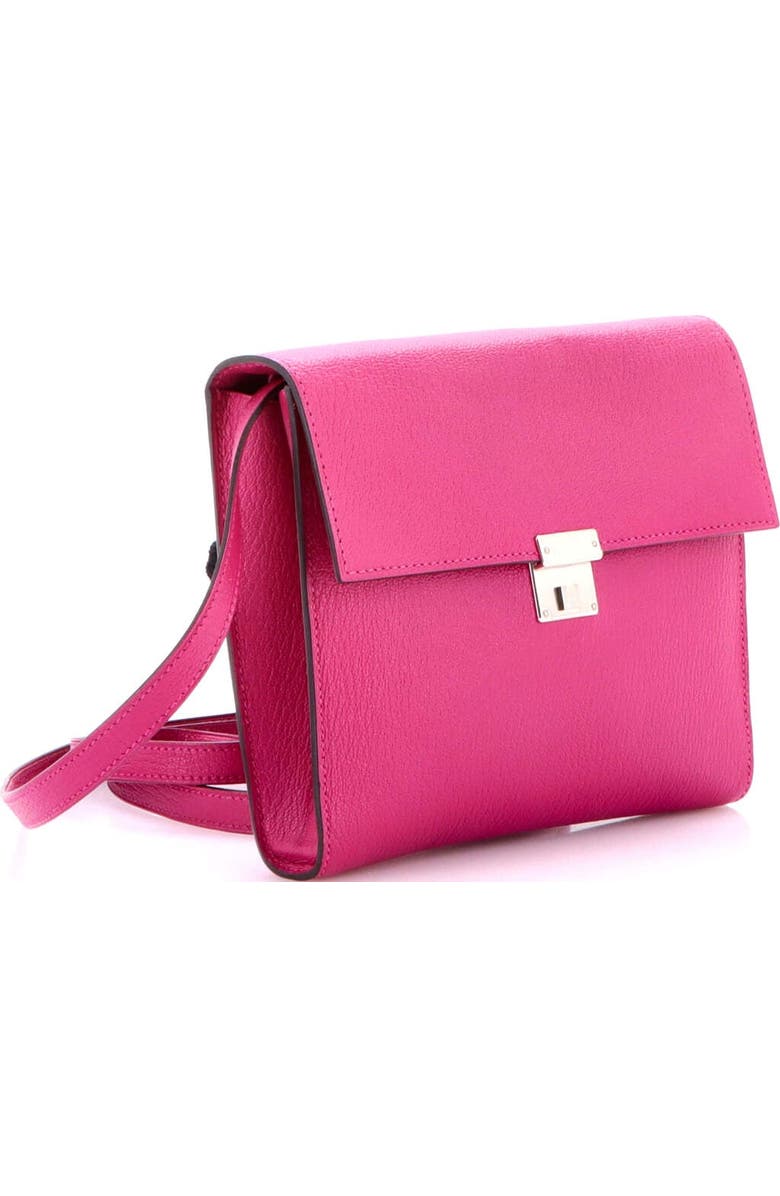 Pre-Owned Hermes Clic Wallet on Strap Chevre Mysore 16, Alternate, color, Rose Pourpre