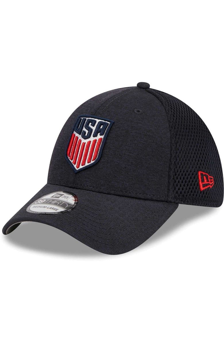 New Era Men's New Era Navy USMNT 39THIRTY Flex Hat, Main, color, 