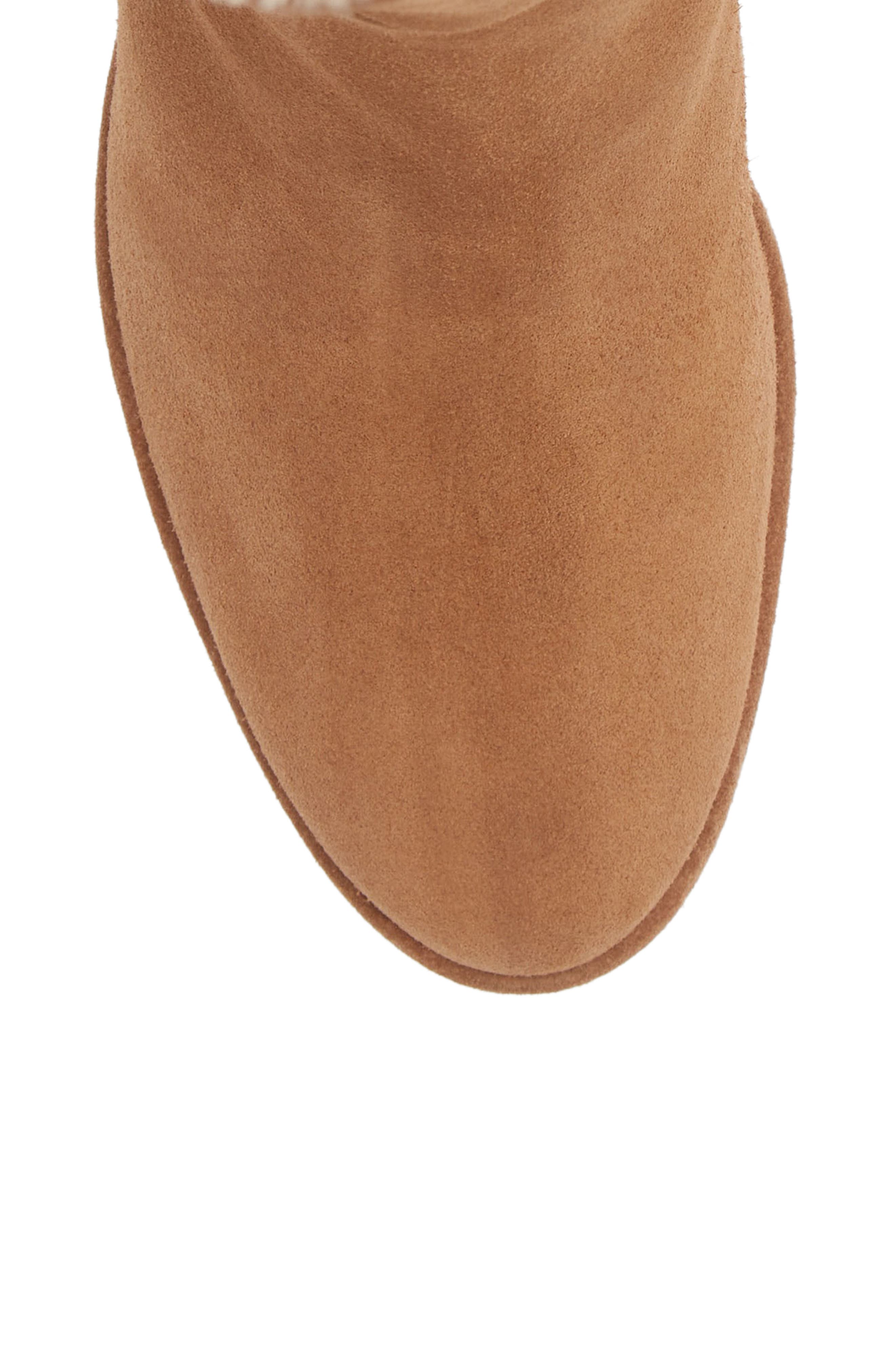 Aquatalia Imperia Faux Fur Lined Wedge Bootie, Alternate, color, 