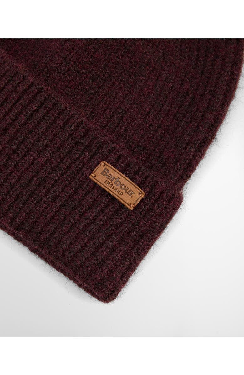 Barbour Pendle Beanie, Alternate, color, Wine