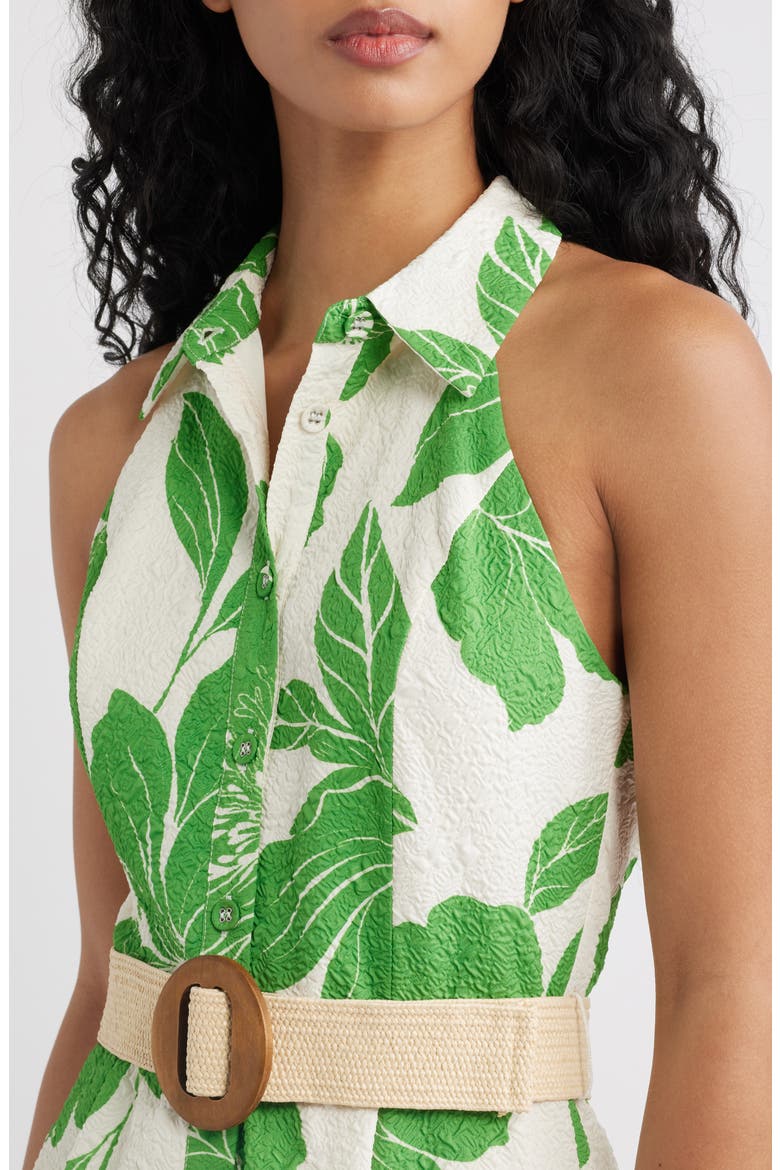 Sleeveless Print Maxi Dress, Alternate, color, IVORY GREEN