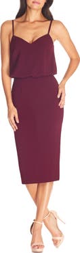 Dress the Population Alondra Blouson Sheath Dress