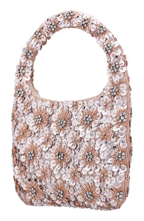 Nina Elia Top Handle Bag In Platino
