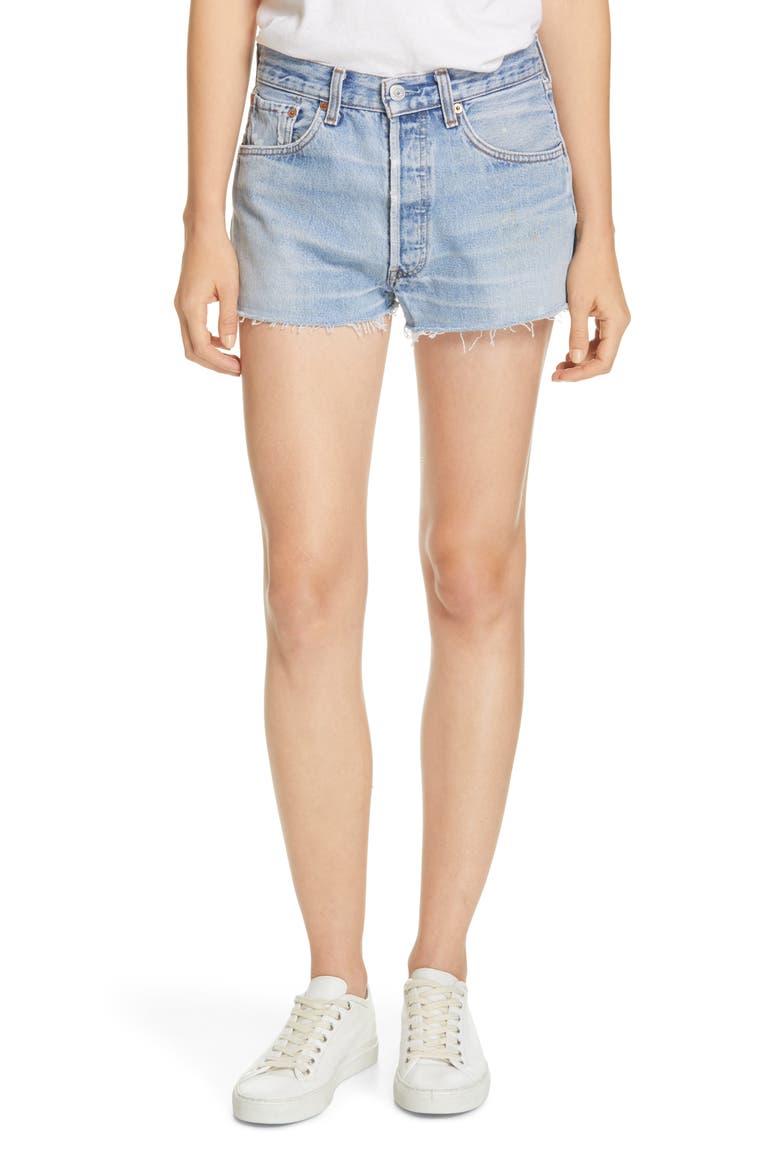 The Short Repurposed Denim Shorts, Alternate, color, INDIGODNU