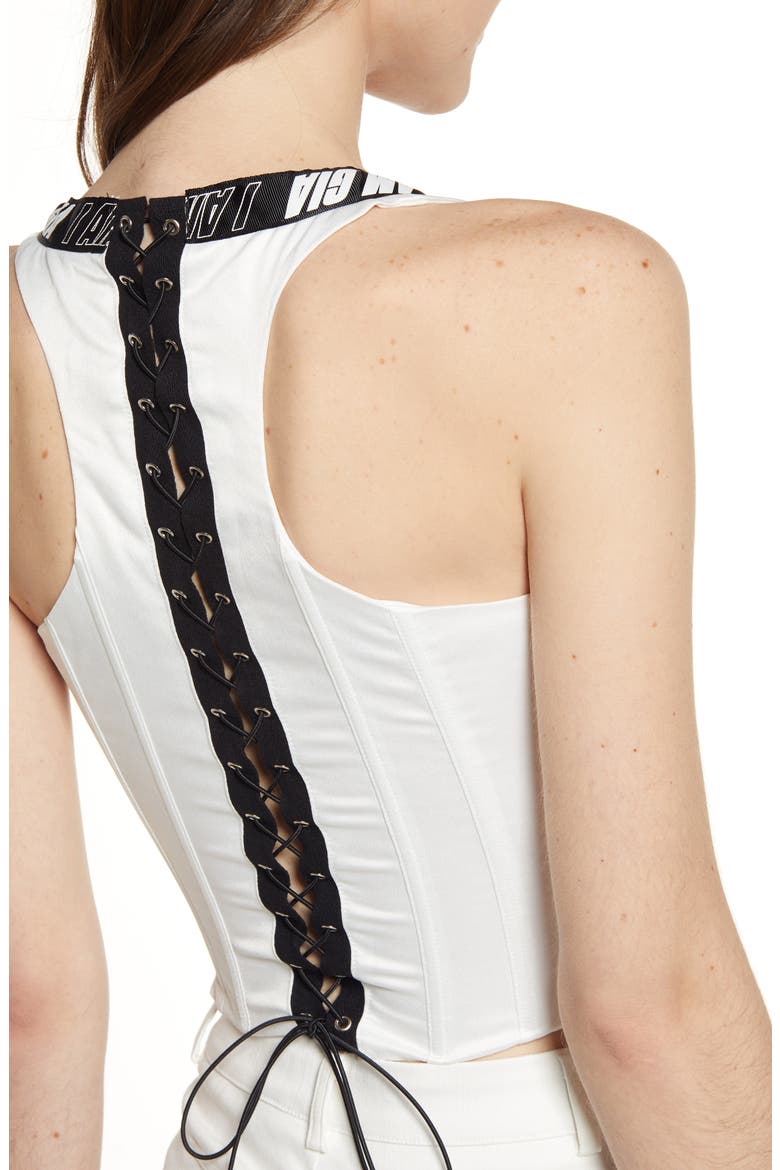 Siobhan Corset Top, Alternate, color, WHITE