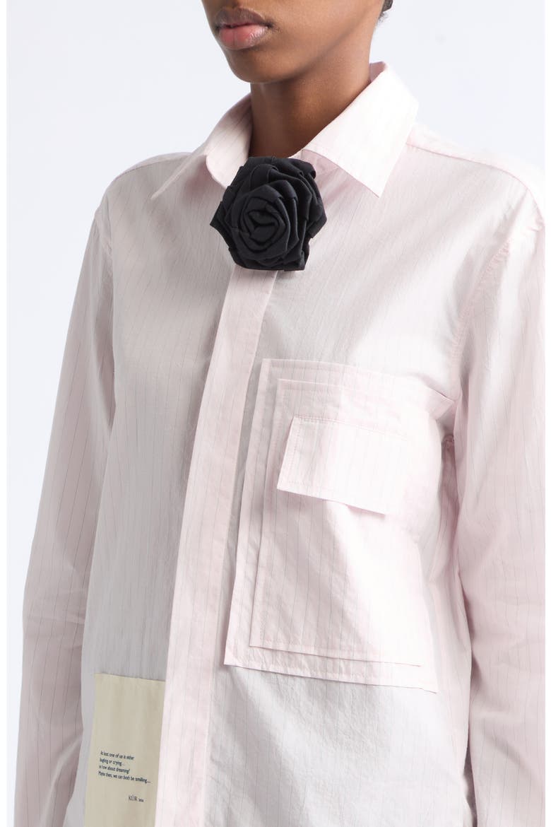 Striped Boxy Shirt, Alternate, color, BABY PINK STRIPES