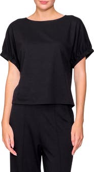 MELLODAY Puff Sleeve Knit Top