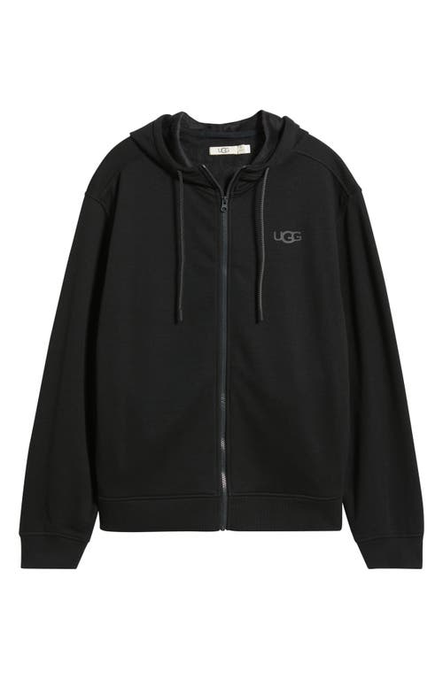 Ugg(r) Shiloh Fleece Zip Hoodie In Black