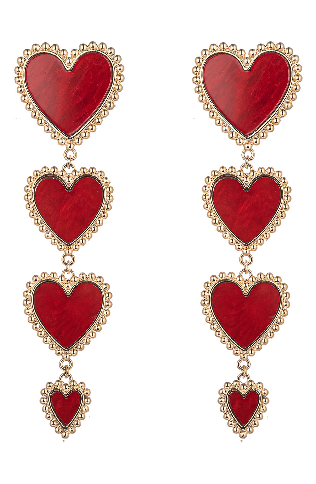 EYE CANDY LOS ANGELES Sweetheart Statement Drop Earrings