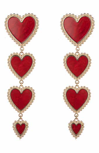 EYE CANDY LOS ANGELES Sweetheart Statement Drop Earrings