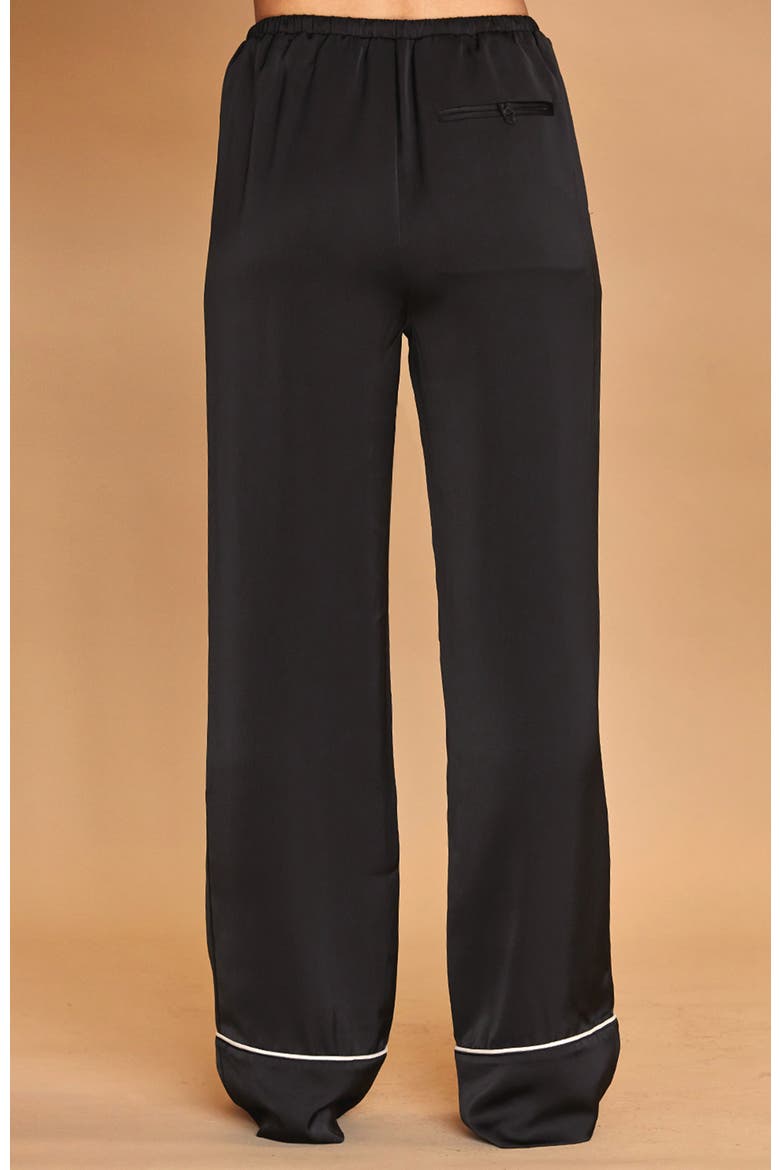 Pajama-Style Pants, Alternate, color, Black
