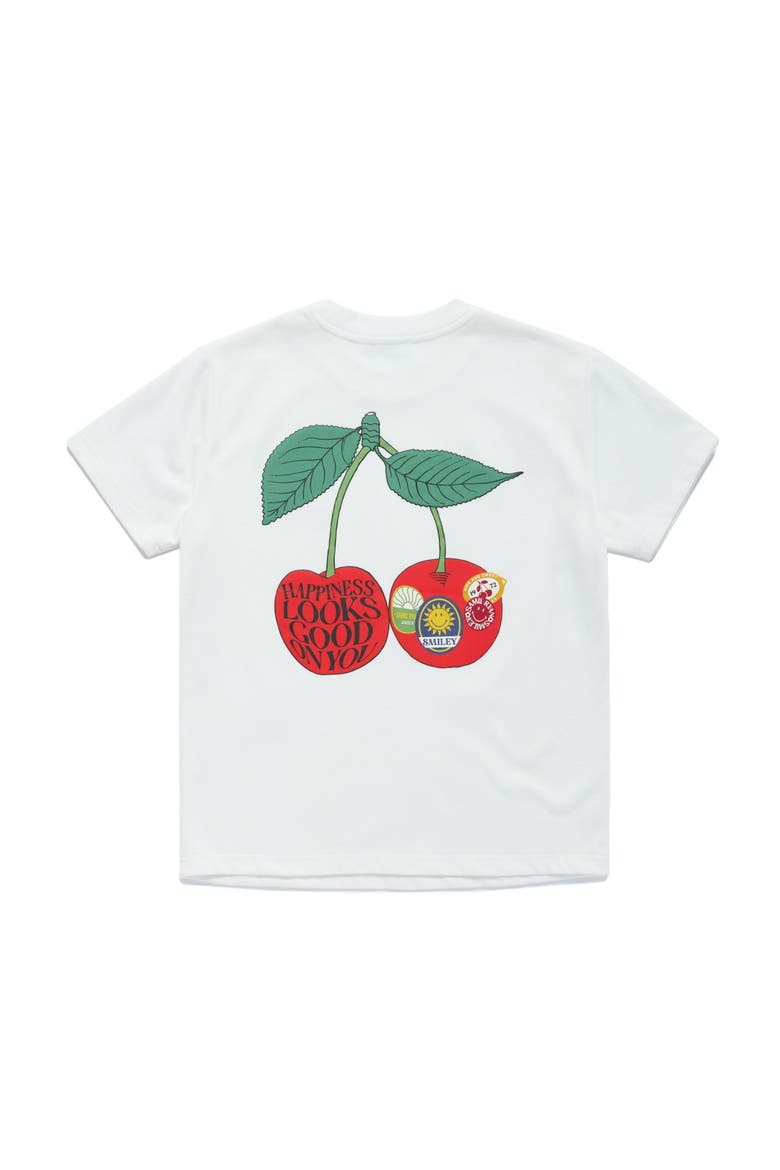Smiley Freshly Picked Boxy Tee, Alternate, color, WHITE