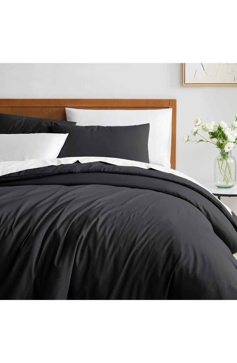 SOUTHSHORE FINE LINENS Vilano Springs Duvet Cover Set, Alternate, color, Black