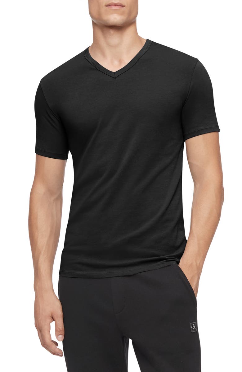 Calvin Klein Men's 3-Pack Stretch Cotton V-Neck T-Shirts, Alternate, color, 