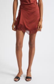 A.L.C. Dion Satin Miniskirt