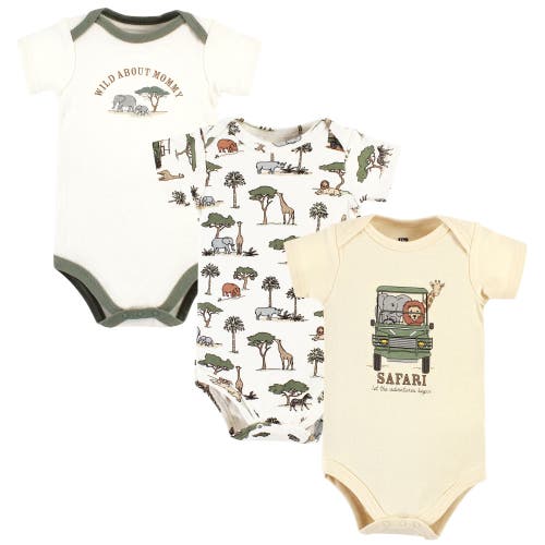 Hudson Baby Soft Cotton Bodysuit Triple Pack